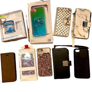 iPhone SE Phone Case Lot and AirPod Case